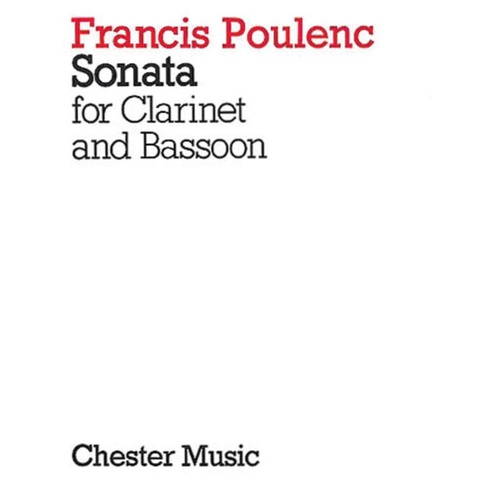 Poulenc - Sonata For Clarinet And Bassoon (Softcover Book)