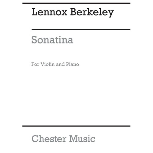 Berkeley - Sonatina Op 17 Violin/Piano (Softcover Book)