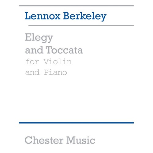 Berkeley - Elegy And Toccata Violin/Piano (Softcover Book)