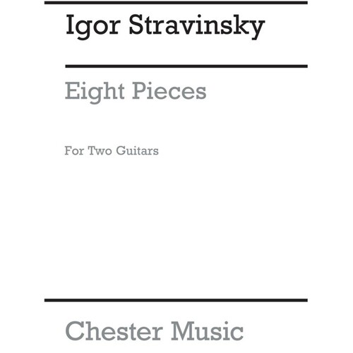 Stravinsky - 8 Pieces For 2 Guitars (Pod) (Softcover Book)