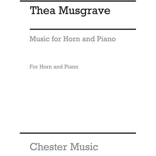 Musgrave - Music For Horn/Piano (Pod) (Softcover Book)