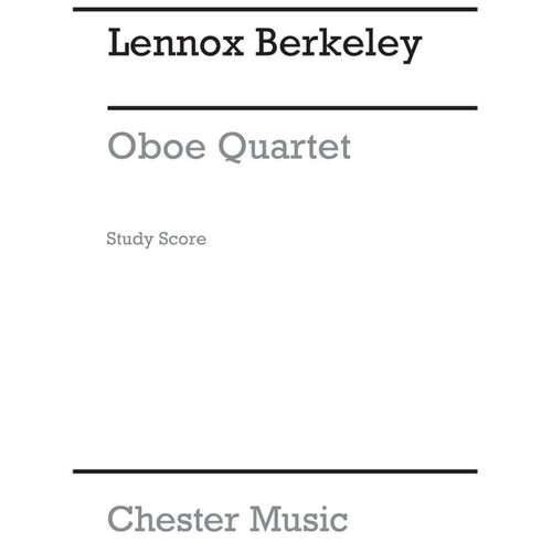 Berkeley - Oboe Quartet Op 7- Study Score Book