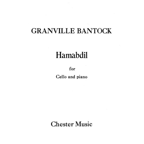 Bantock - Hamabdil For Cello/Piano (Softcover Book)