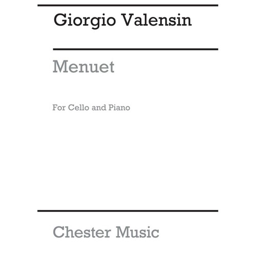Valensin - Menuet For Cello/Piano (Pod) (Softcover Book)