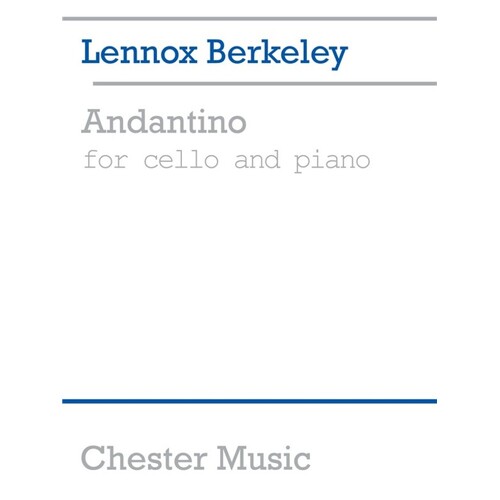 Berkeley - Andantino For Cello/Piano (Softcover Book)