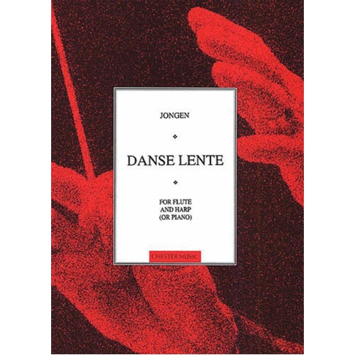 Jongen - Danse Lente Op 66 For Flute/Piano (Softcover Book)