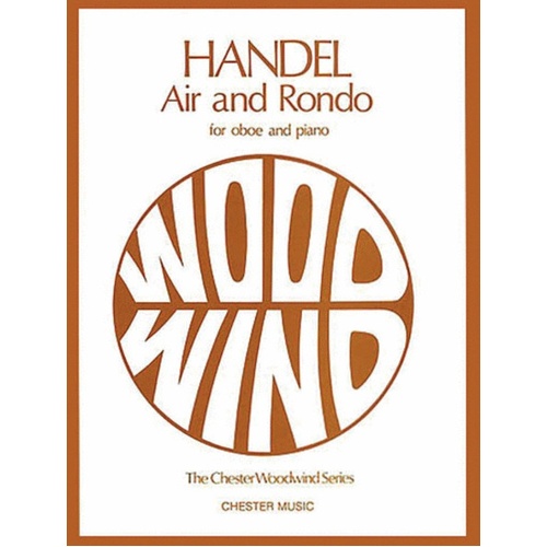 Handel - Air And Rondo For Oboe/Piano (Softcover Book)