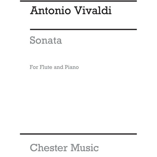 Vivaldi - Sonata In C Major For Flute/Piano (Softcover Book)