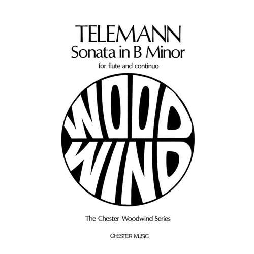 Telemann - Sonata In B Minor Flute/Piano (Softcover Book)