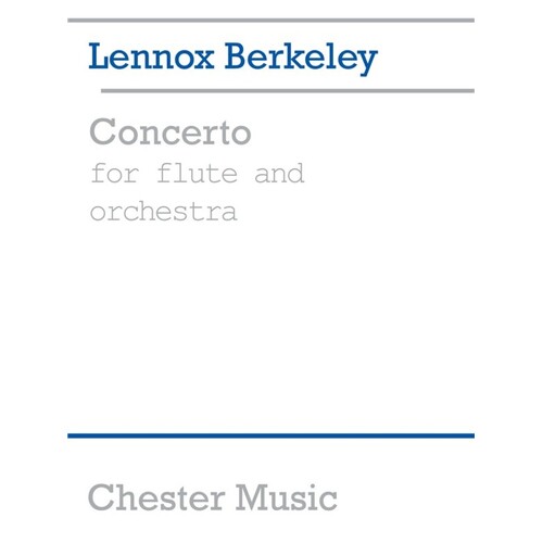 Berkeley - Concerto (1952) Flute/Piano (Softcover Book)