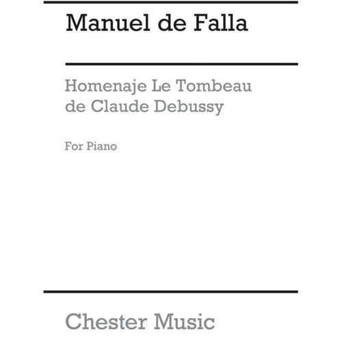Falla - Homenaje For Piano (Softcover Book)