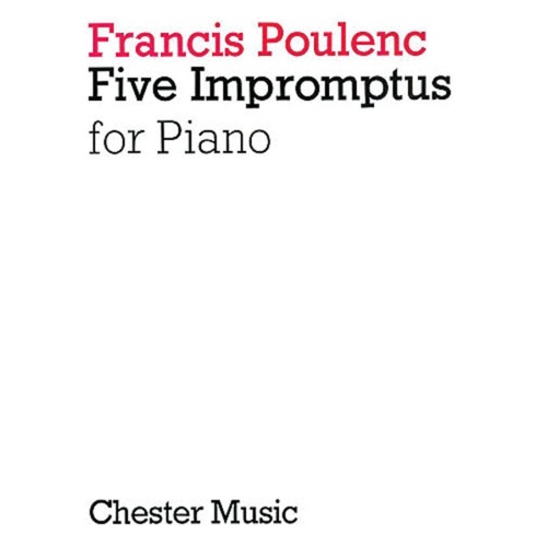Poulenc - 5 Impromptus For Piano (Softcover Book)