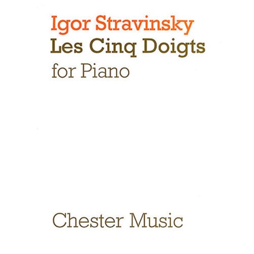 Stravinsky - Les Cinq Doigts For Piano (Softcover Book)