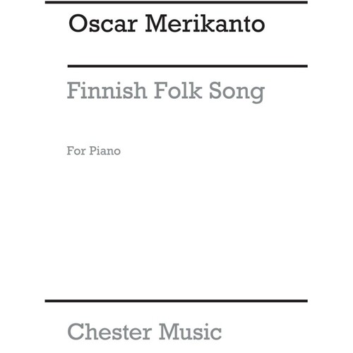 Merikanto - Finnish Folk Song For Piano (Pod) (Softcover Book)