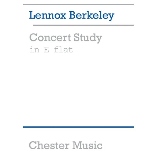 Berkeley - Concert Study E Flat Op 48 No 2 Piano (Softcover Book)