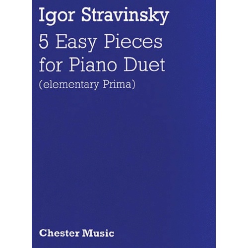 Stravinsky - 5 Easy Pieces For Piano Duet (Softcover Book)