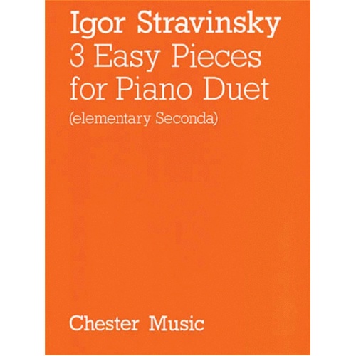 Stravinsky - 3 Easy Pieces For Piano Duet (Softcover Book)