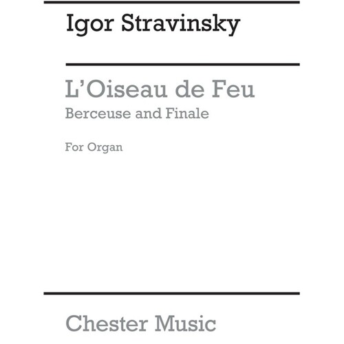 Stravinsky - Firebird Berceuse And Finale Organ (Pod) (Softcover Book)