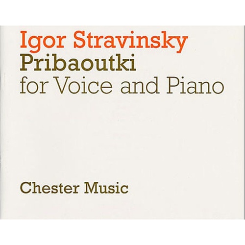 Stravinsky - Pribaoutki Soprano/Piano (Softcover Book)