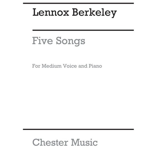 Berkeley - 5 Songs Op 26 Medium Voice/Piano (Pod)