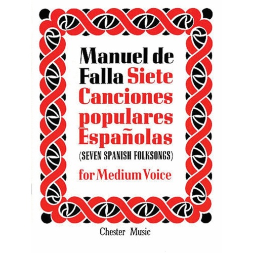 Falla - 7 Popular Spanish Folk Songs Medium Voice/Piano (Softcover Book)