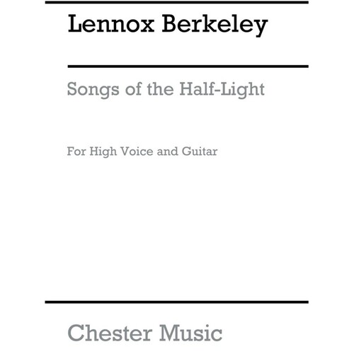 Berkeley - Songs Of The Half Light High Voice/Piano (Pod)