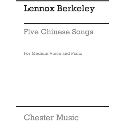 Berkeley 5 Chinese Songs Medium Vce(Arc)