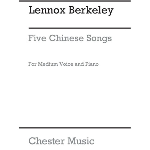Berkeley 5 Chinese Songs Medium Vce(Arc)