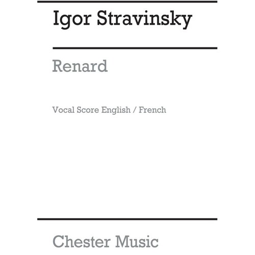 Stravinsky Renard Vocal Score