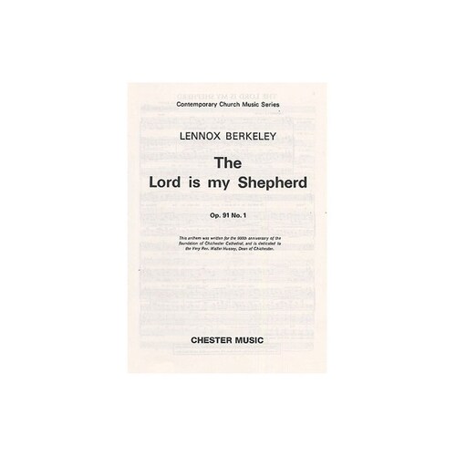 Berkeley Lord Is My Shepherd SATB