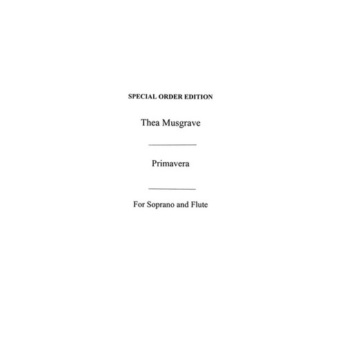 Musgrove Primavera Soprano/Flute(Arc) (Softcover Book)