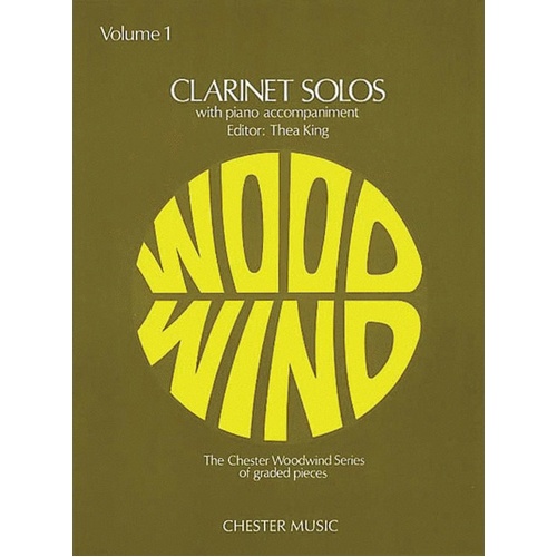 Clarinet Solos Vol 1 Ed King (Softcover Book)
