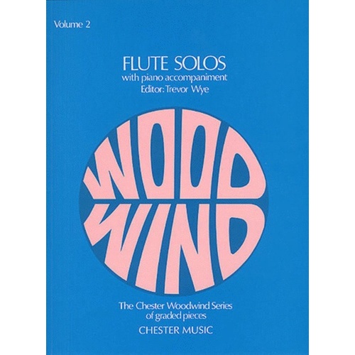 Flute Solos Volume 2 (Wye) for Flute and Piano, Edited by Trevor Wye, 36 Pages, Chester Music