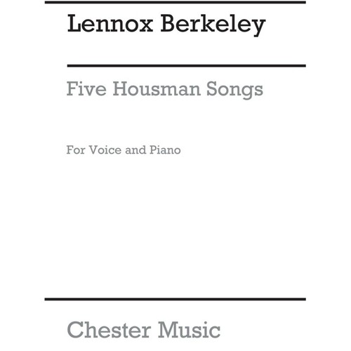 Berkeley 5 Housman Songs High Voice(Arc)