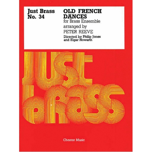 Just Brass 34 Old French Dances Gervaise (Music Score/Parts) Book