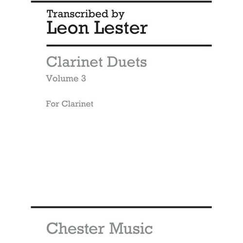 Clarinet Duets Vol.3(Arc) (Softcover Book)