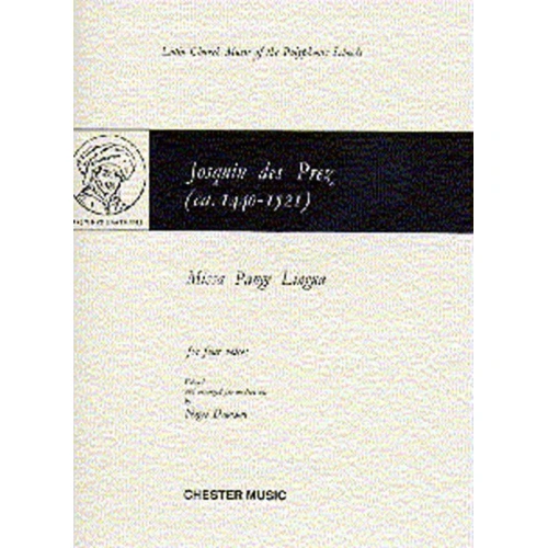 Josquin Des Prez Missa Pange SATB for Four Voices with Piano Accompaniment