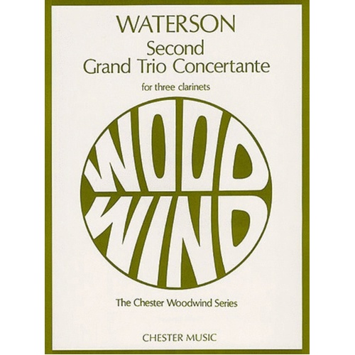 Waterson Grand Trio 3 Clarinets (Music Score/Parts) Book