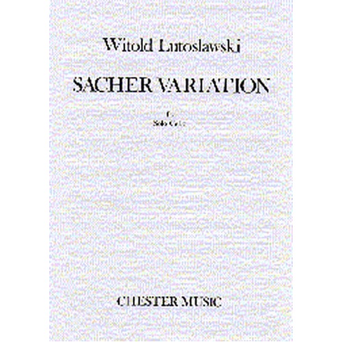 Lutoslawski Sacher Variation Cello Solo (Softcover Book)