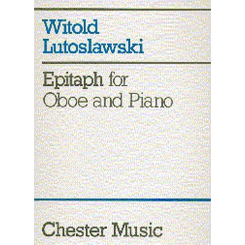 Lutoslawski Epitaph Oboe And Piano (Softcover Book)