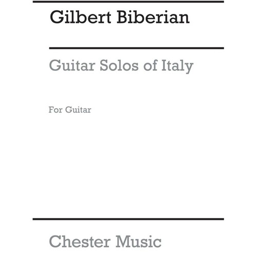 Biberian Solos From Italy Guitar(Arc) (Softcover Book)