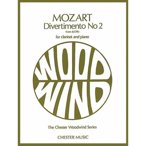 Mozart - Divertimento No. 2 for Clarinet and Piano, K. 439b, Edited by Georgina Dobree, Intermediate Level