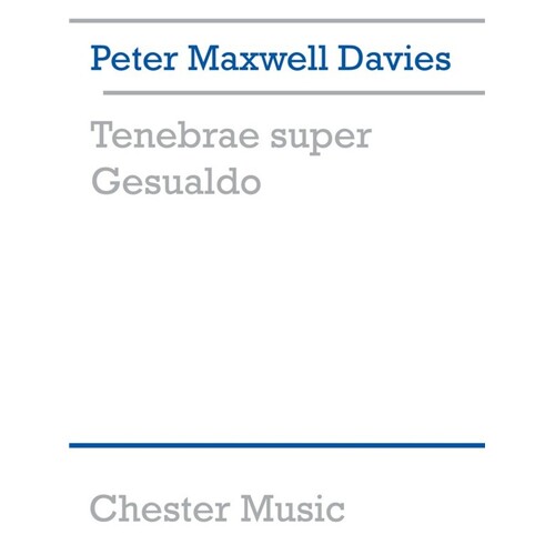 Maxwell Davies Tenebrae Gesualdo F/S