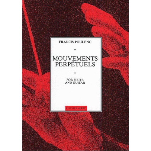 Poulenc Mouvements Perpetuels Flute/Guitar (Softcover Book)