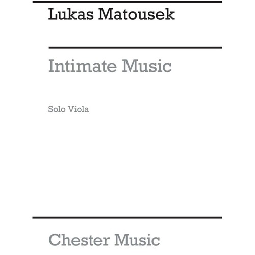 Matousek Intimate Music Viola(Arc) (Softcover Book)