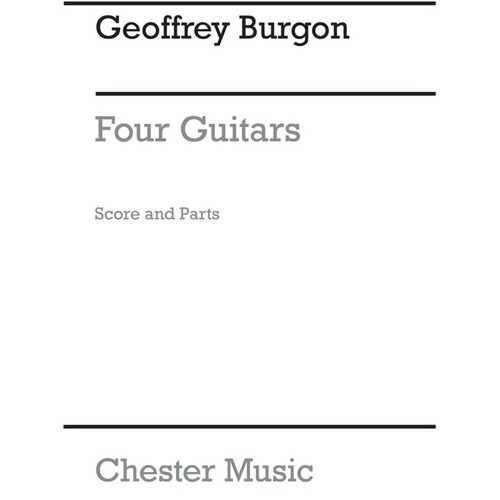 Burgon 4 Guitars Score And Parts(Arc) (Music Score/Parts) Book