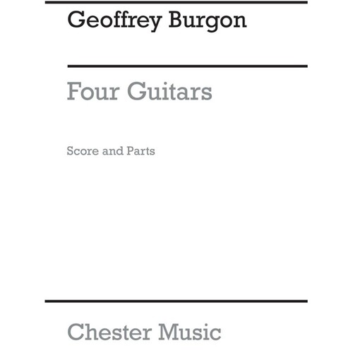 Burgon 4 Guitars Score And Parts(Arc) (Music Score/Parts) Book