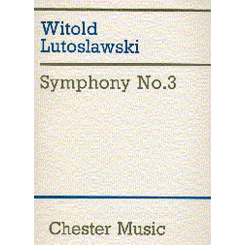 Lutoslawski Symphony No.3 Score