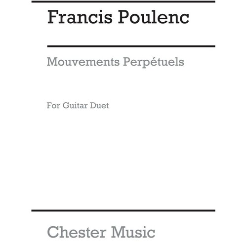 Poulenc Mouvements Perpetuels 2 Guitars(Arc (Softcover Book)
