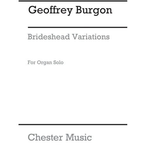 Burgon Brideshead Variations Organ(Arc) (Softcover Book)